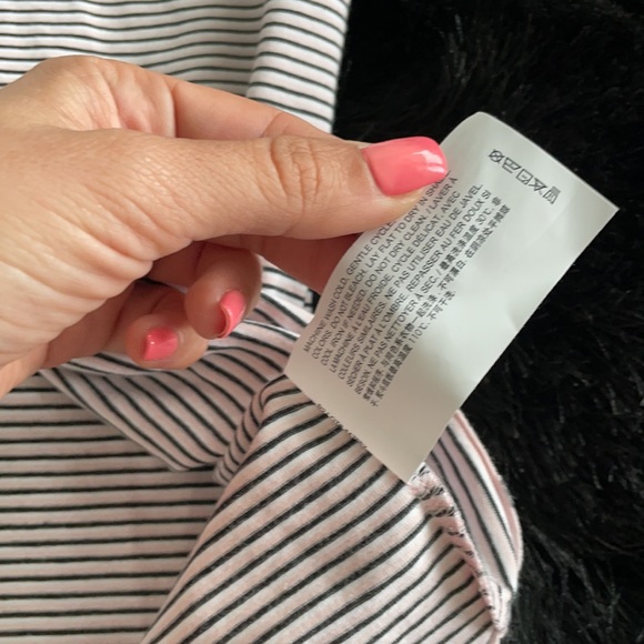 Theory tee striped pink/black/white P - Picture 8 of 9